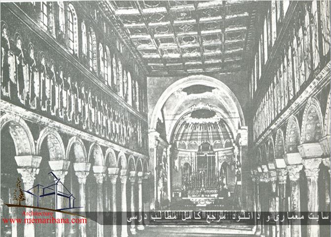 تصویر 51 – صحن کلیسای سانتا آپولیناره ، راونا ، حدود 504 ب.م
