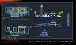 دانلود نقشه کامل اتوکدی طراحی معماری مسجد ایرانی