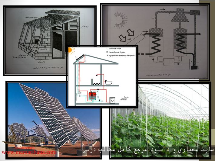 دانلود پاورپوینت معرفی انرژی پاک در ساختمان آبگرمکن­ های خورشیدی