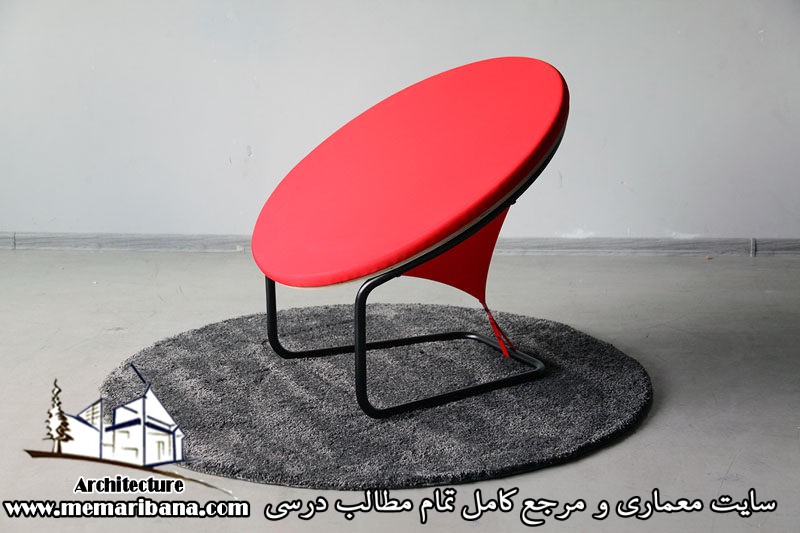 طراحی صندلی مدرن با استفاده از دو قطعه