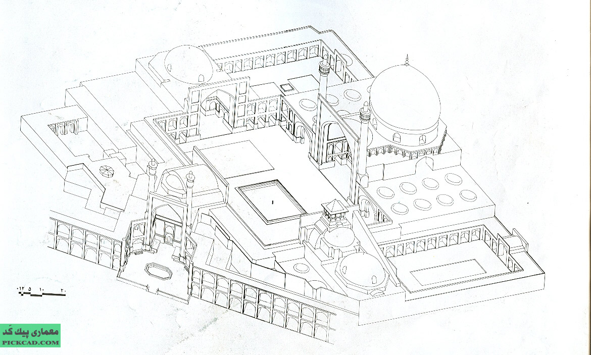 دانلود نقشه اتوکدی مسجد امام اصفهان به صورت رایگان
